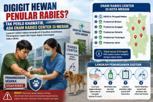 Digigit Hewan Penular Rabies? Tak Perlu Khawatir, Ada Enam Rabies Center di Medan