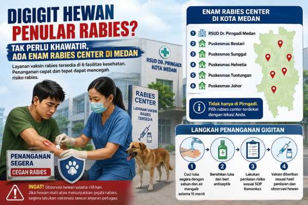 Digigit Hewan Penular Rabies? Tak Perlu Khawatir, Ada Enam Rabies Center di Medan