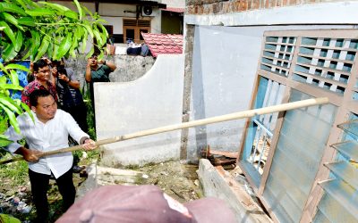 PD AIJ Amankan Aset Pemprov Sumut, Lima Rumah Dinas Eks Bioskop Ria Dibongkar