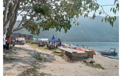 Berburu Ikan Nila Bakar Bumbu Andaliman di Pantai Meat Toba, Wisatawan Dimanjakan Suasana dan Kuliner