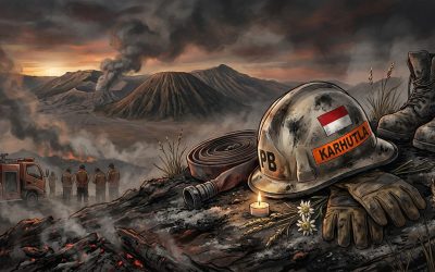 Empat Petugas Karhutla di Bromo Gugur, Dua Luka Bakar