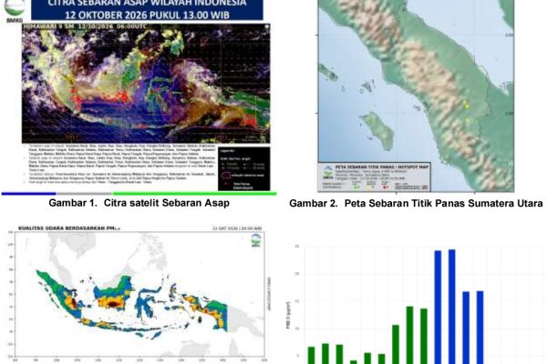 BMKG: Empat Titik Panas Terdeteksi di Labuhanbatu, Asap Tak Terdeteksi di Sumut